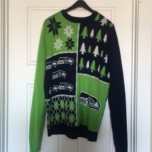 Seattle Seahawks Christmas sweater MENS